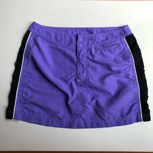 LL Bean purple ripstop skirt size 4